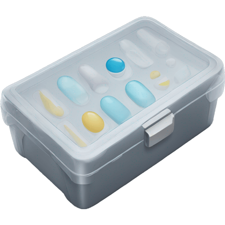 storage case for contact lens emoji