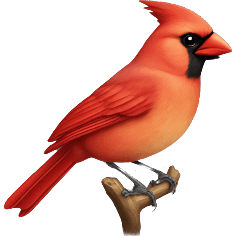 Cardinal bird emoji