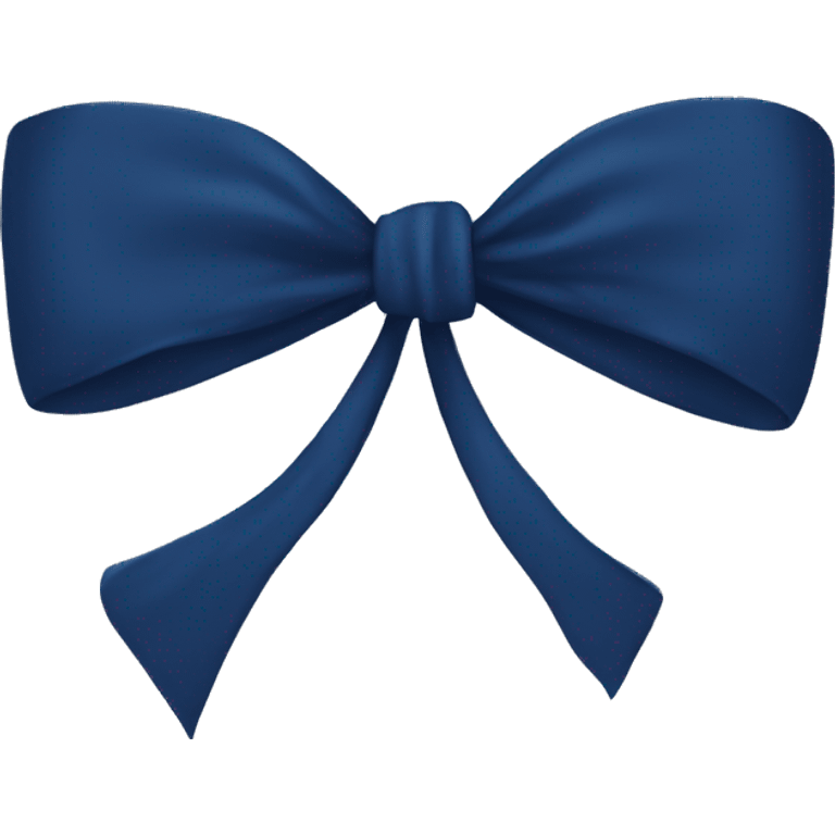 Navy blue bow  emoji