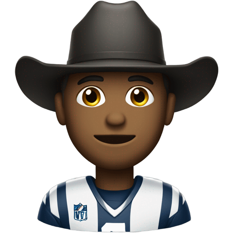 Football player in a cowboy hat emoji