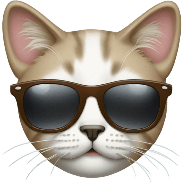 Cat with sunglasses emoji