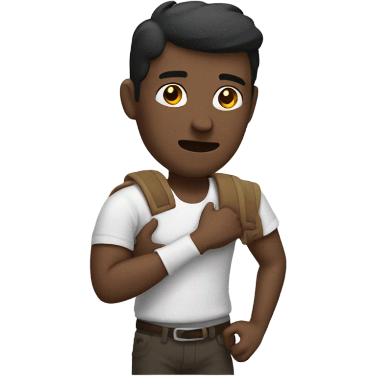 Guy with broken arm in cast emoji