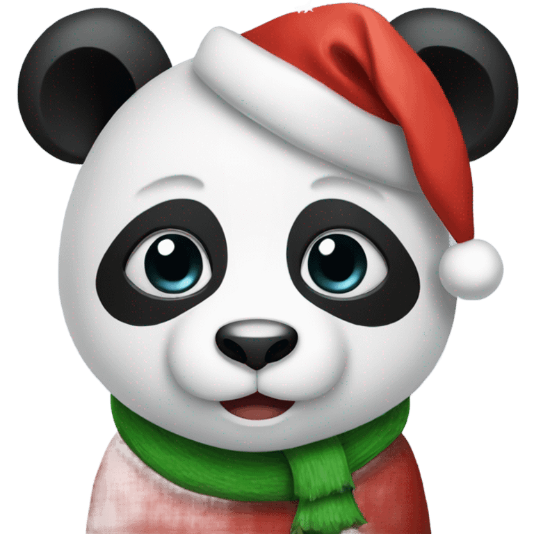 xmas panda emoji