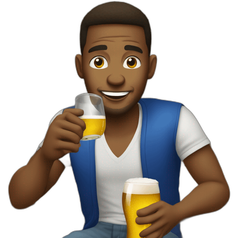 Samuel eto’o drinking beer emoji