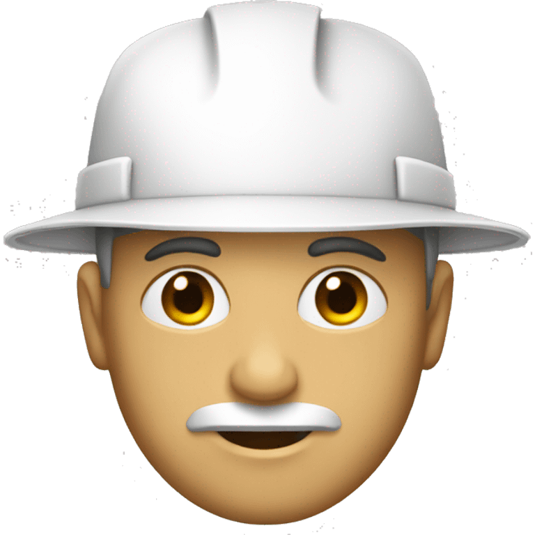 White engineer hat emoji