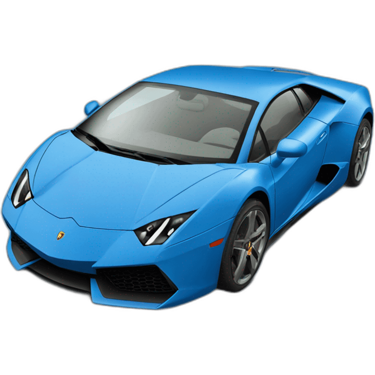 blue lamborgini  emoji