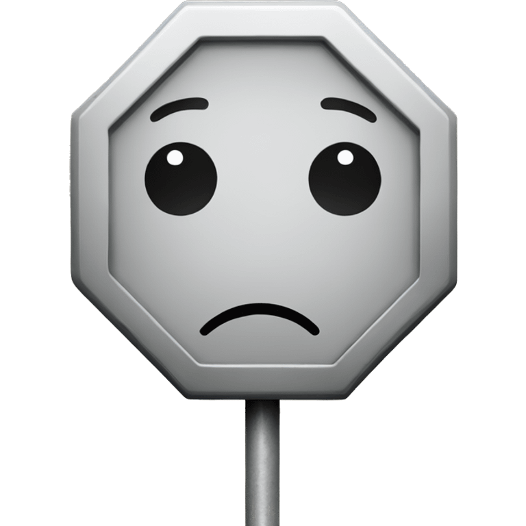 Stop sign crying emoji