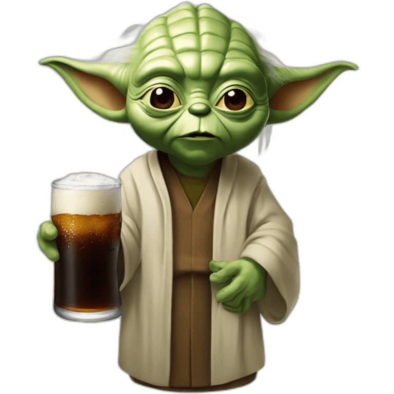 Yoda deink root beer emoji