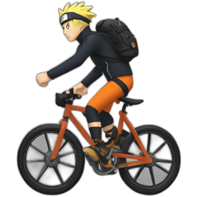 Naruto by bike emoji