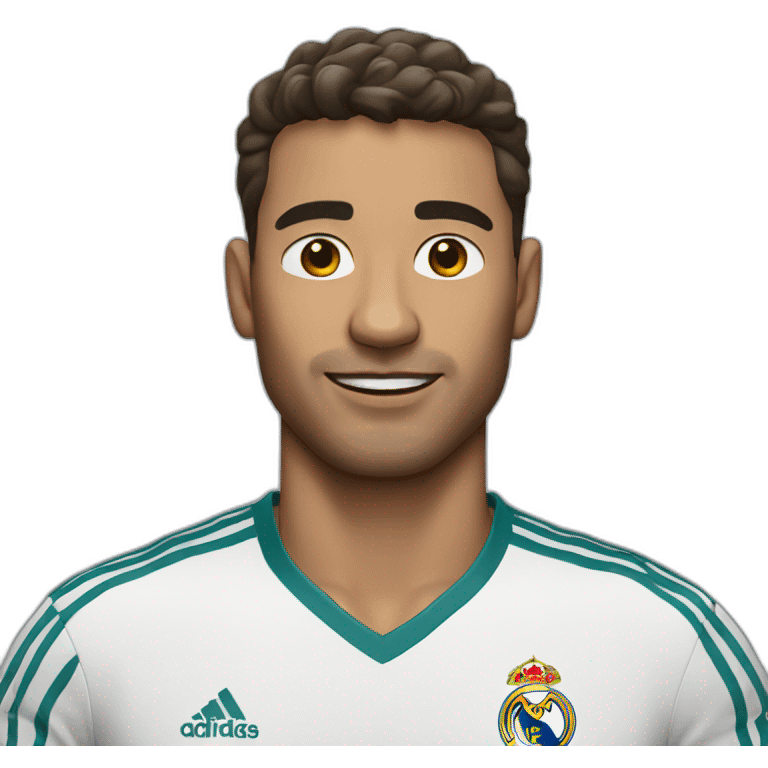 Man wear real madrid shirt emoji