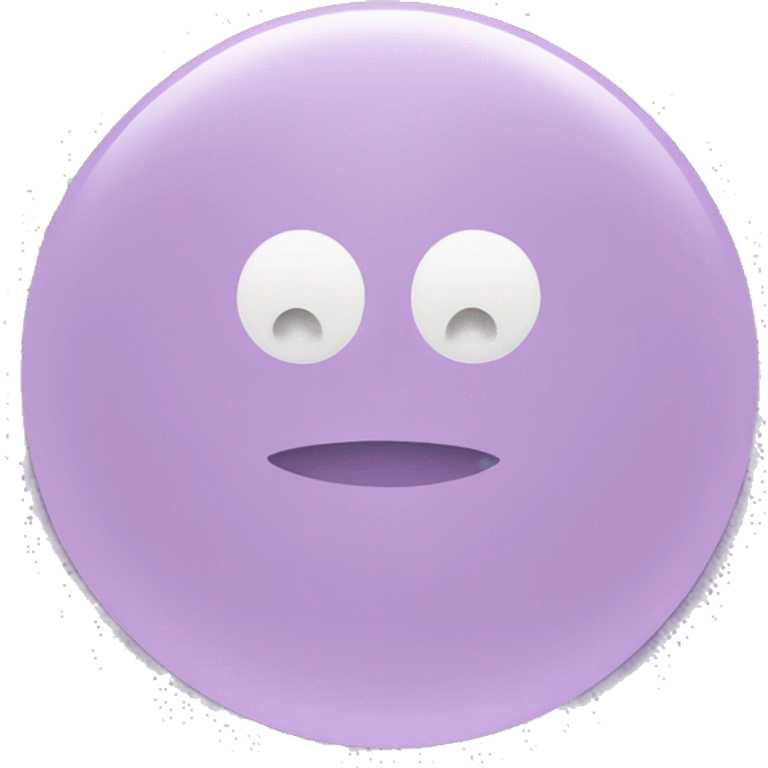 light purple round hear emoji