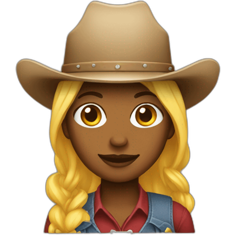 woman cowgirl pitchfork emoji