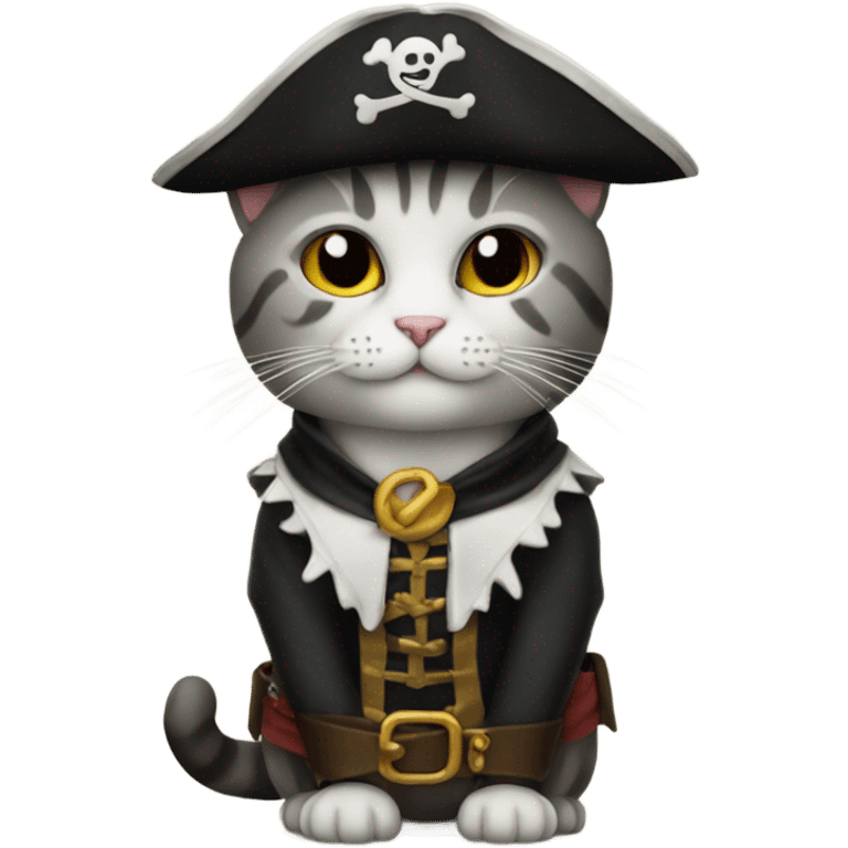 Cat in pirate costume  emoji