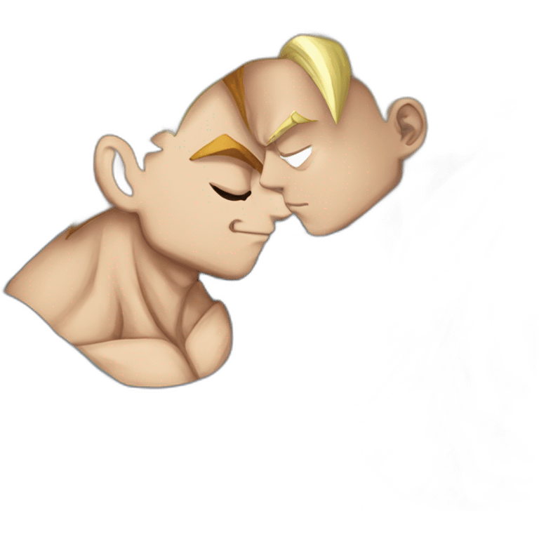 Song goku kiss vegeta emoji