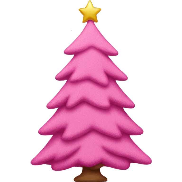 pink christmas tree  emoji