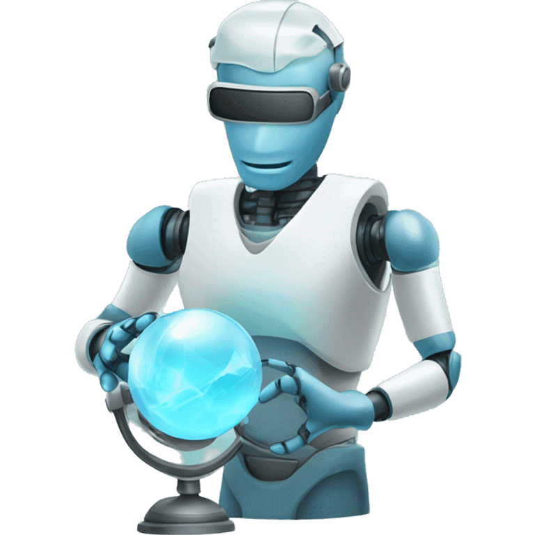 robot surgeon with crystal ball emoji