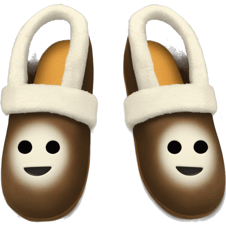 Pantuflas zuecos.con piel desmontable  emoji