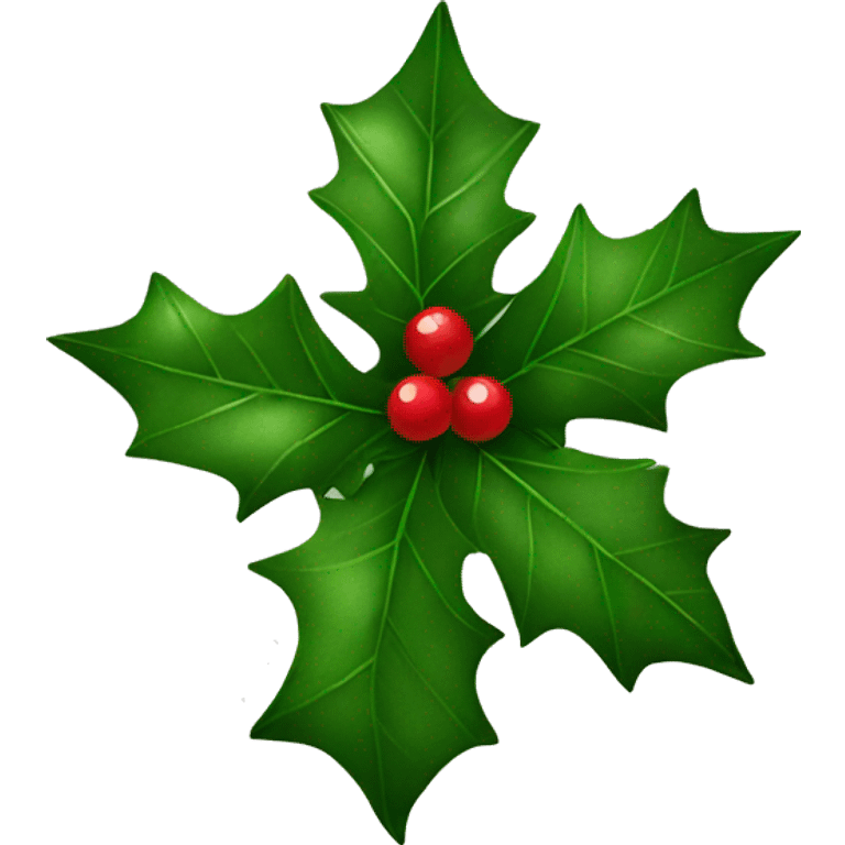 christmas holly bow emoji