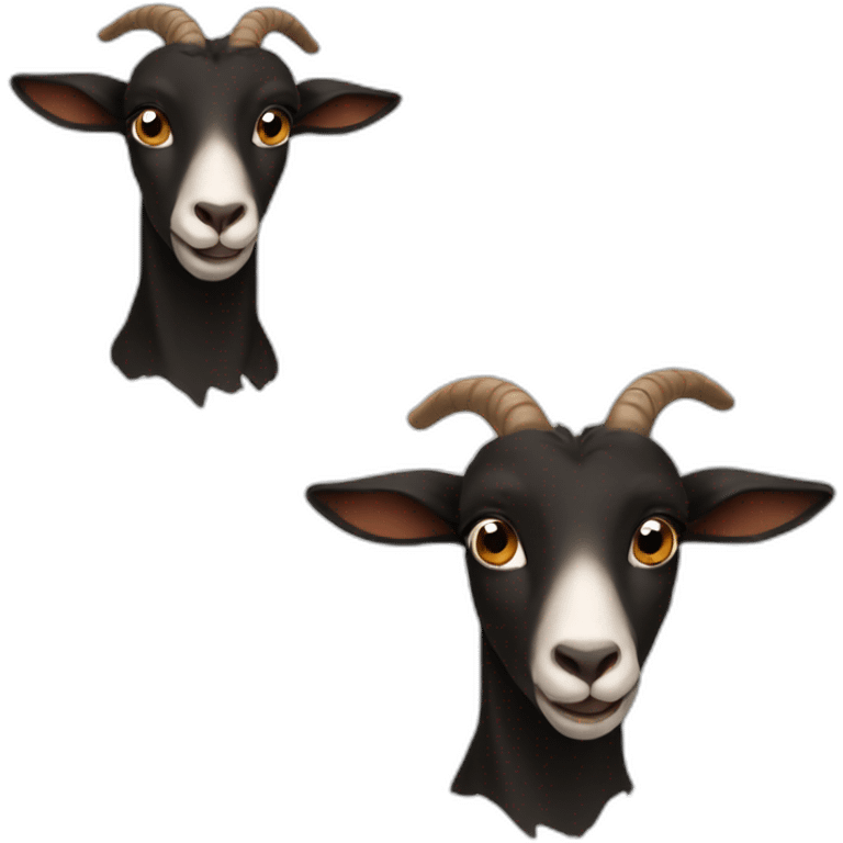 Black And Brown Goat emoji