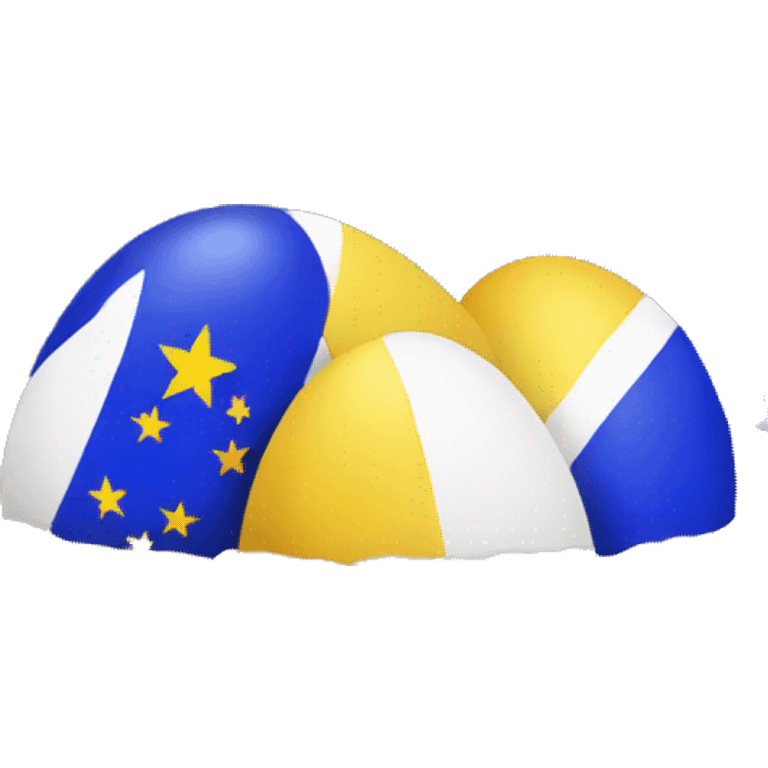 easter basket with eu flag eggs emoji