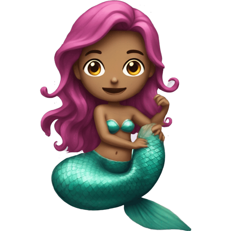 a mermaid with a lap emoji