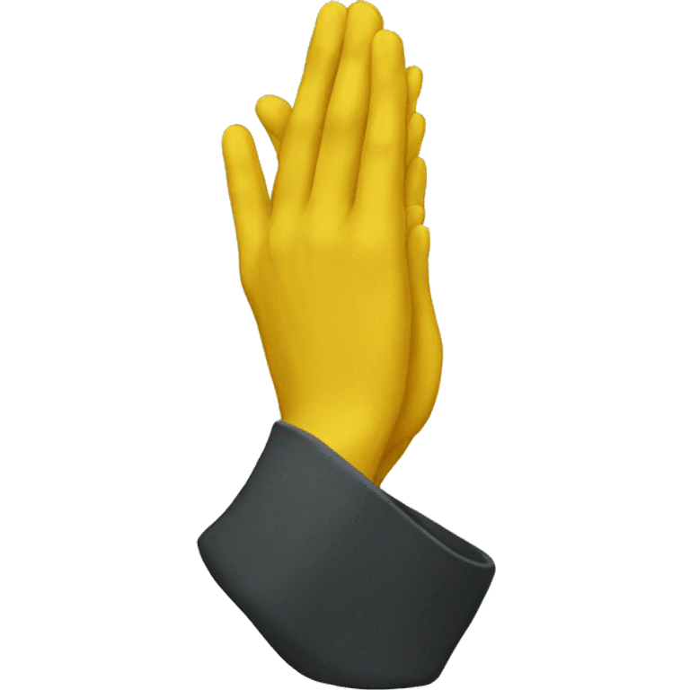 yellow hands pray emoji