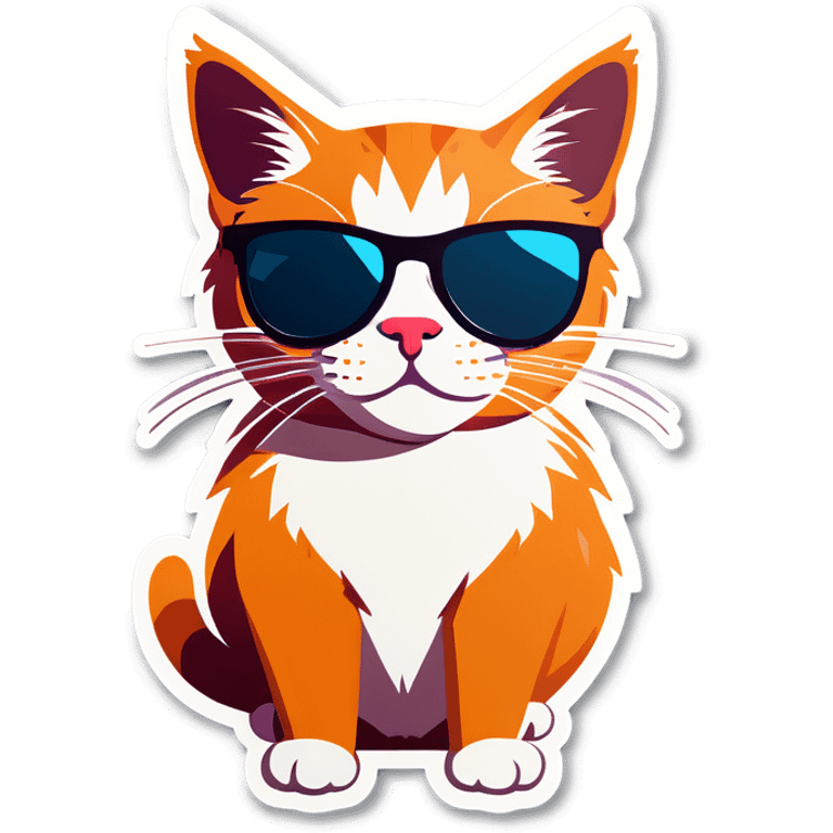 Cat with sunglasses emoji