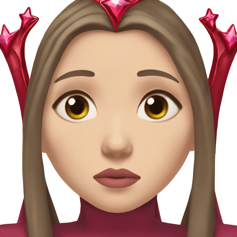 elizabeth olsen scarlet witch wimple crown tiara sad woman teardrop emoji