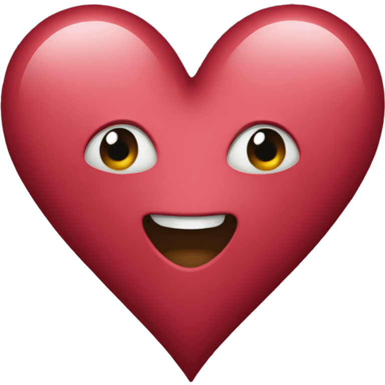 Burguny heart emoji