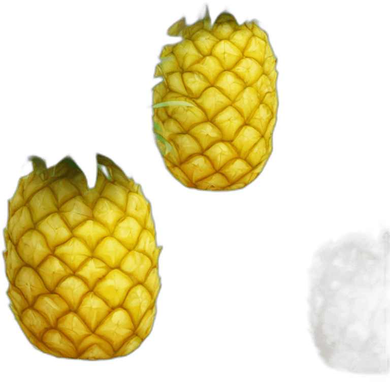 pineapple-with-face emoji