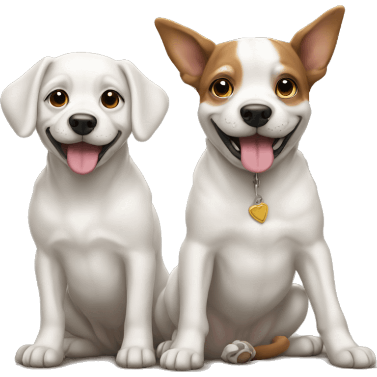 Dogs with trônes emoji