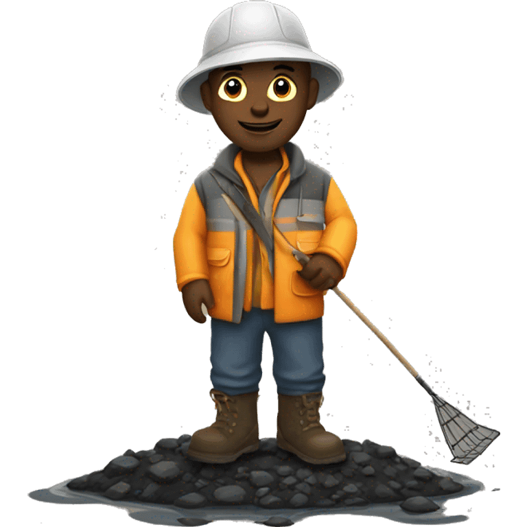 Pothole fisherman emoji