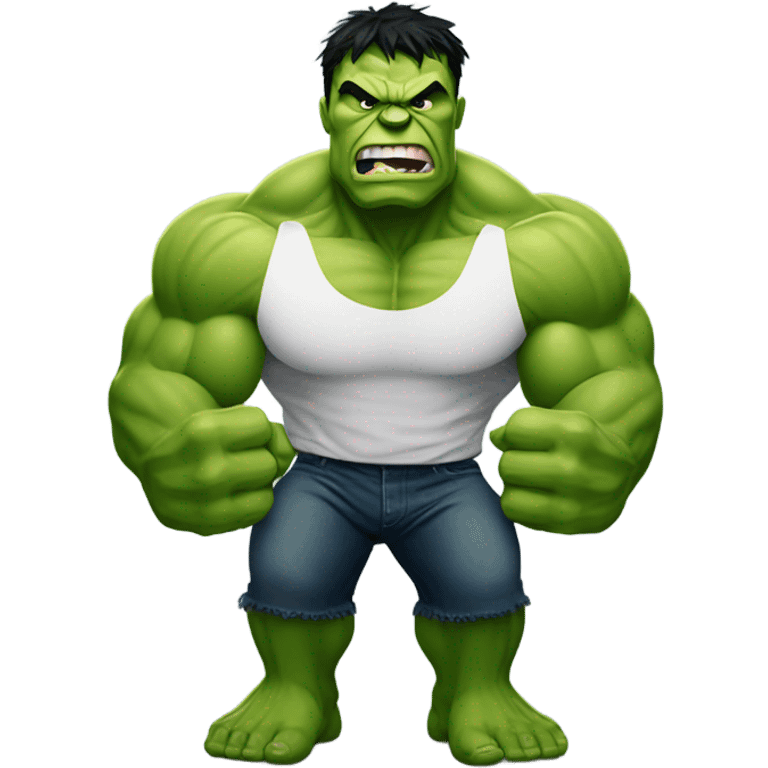 Hulk with Dumbels emoji