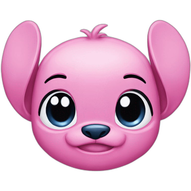 Stich pink emoji