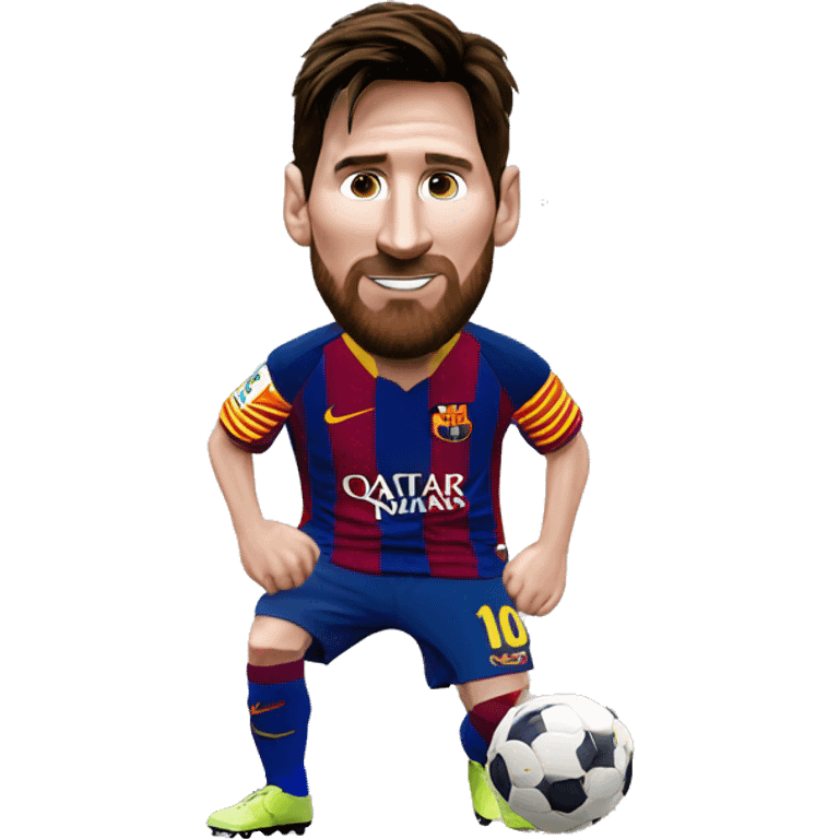 Lionel Messi on Barca  emoji