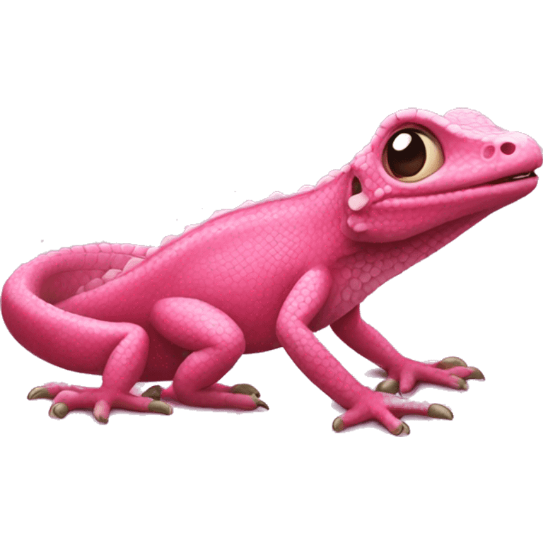 pink lizard emoji