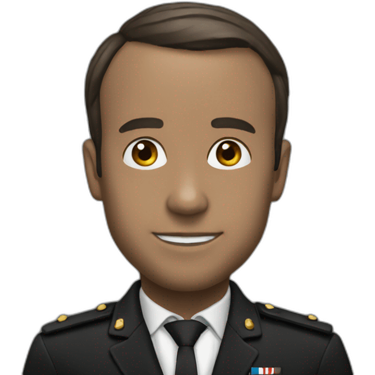 Macron black emoji