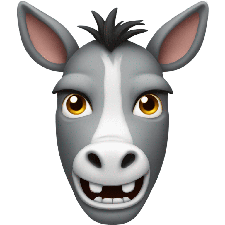 Angry donkey emoji