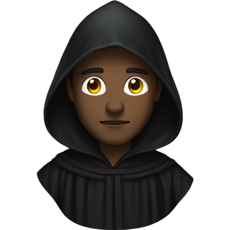 a man in full black robes emoji