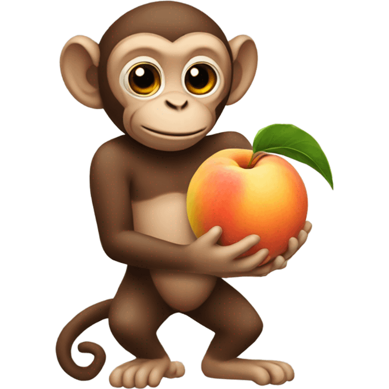 monkey holding a peac emoji