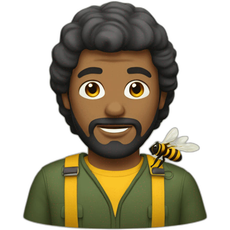 Fisherman with bee gee haircut  emoji