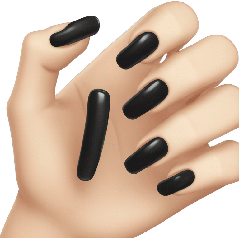 long black nails emoji