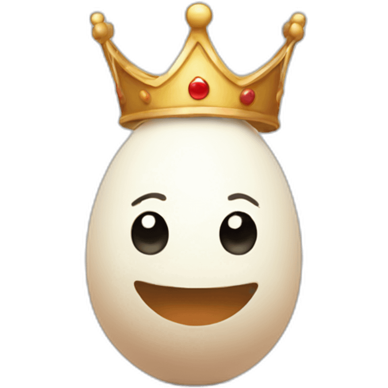 egg with a crown emoji