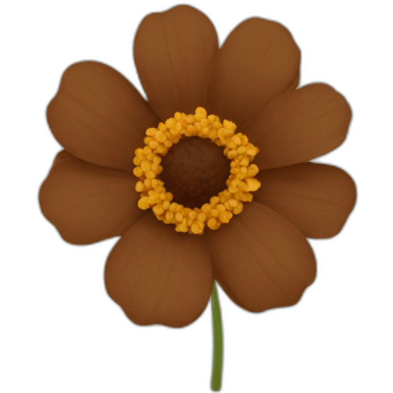 brown flower emoji