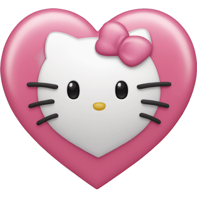 hello kitty heart emoji