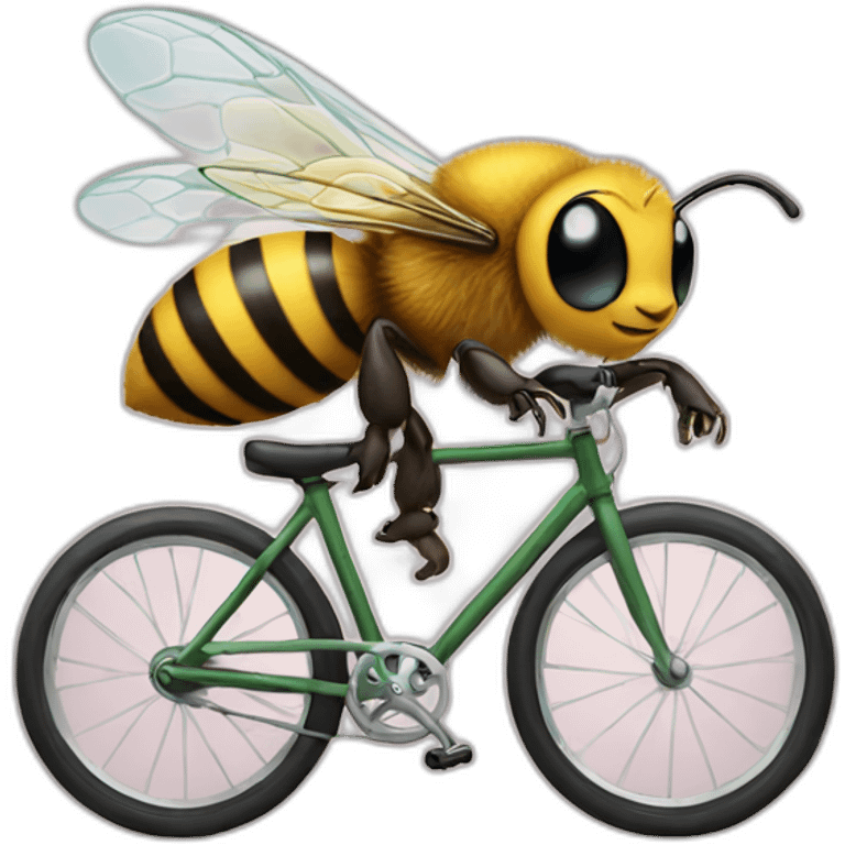 bee on a bike emoji