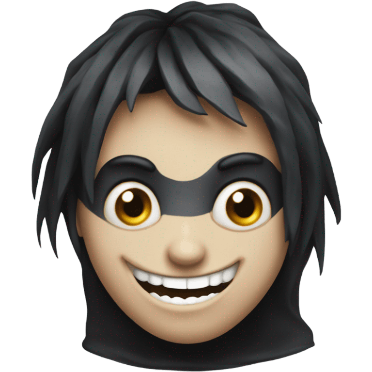 goth emoji laughing  emoji