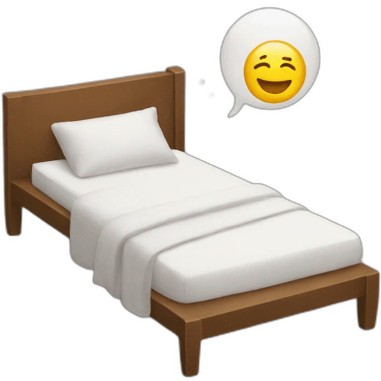 happy emoji+ relax+ bed emoji