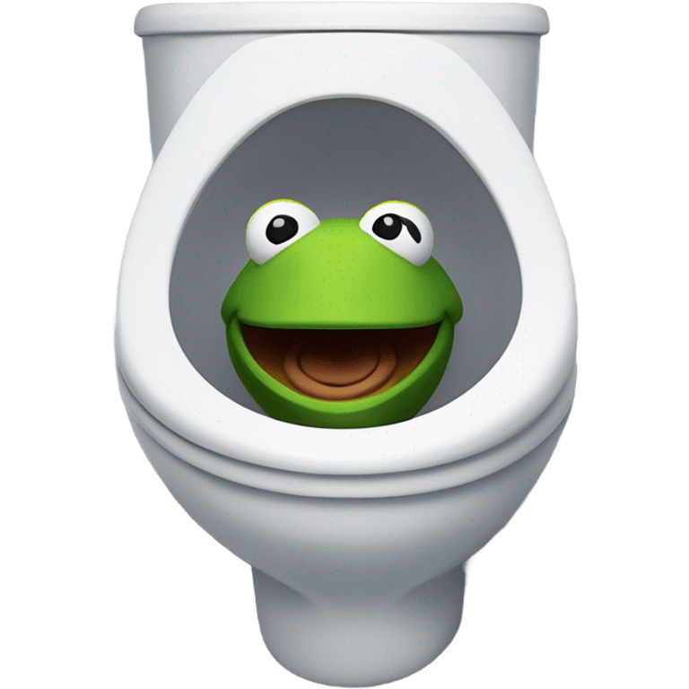 kermit head in toilet emoji