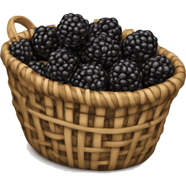 blackberry lies in the basket emoji